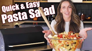 Quick amp Easy Pasta Salad Recipe Literally The Best Simple Pasta Salad Ever [upl. by Hamo]