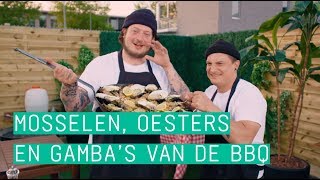 24Kitchen  Job amp Perry’s mosselen oesters en gamba’s van de BBQ  Wat Eten We Vandaag  Afl 181 [upl. by Ecerahc100]