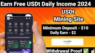 Tnasec Mall  New UsdtEarning Site  Usdt Money Making Website  Free Usdt Mining  Usdt Earn [upl. by Woody]