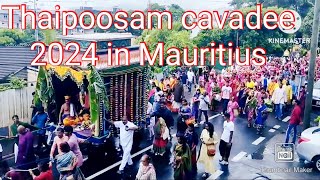 Thaipoosam cavadee in 2024 CHEBEL BEAU BASSIN Mauritius Hindu festival [upl. by Pickard]