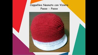 Cappellino Neonato con Visiera [upl. by Cocks]