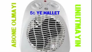 Fanlı ısıtıcı tamiri termik sigorta fan heater repair [upl. by Dilahk]