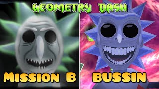 All Coins Mission B vs BUSSIN Comparison  Geometry Dash [upl. by Eceinwahs]