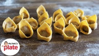 HOMEMADE TORTELLINI RECIPE  How to Make Tortellini Pasta  Italian Food Recipes [upl. by Yllom]