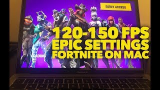 FORTNITE on MACBOOK PRO 150 FPS with GEFORCE NOW 2018 EPIC Settings [upl. by Alton]