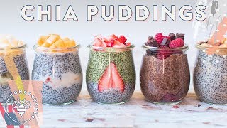 5 CHIA PUDDINGS with So Delicious  VEGAN RECIPE  HONEYSUCKLE [upl. by Nilak]