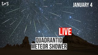 Live  Quadrantid Meteor Shower 2024  January 4 [upl. by Tigirb]