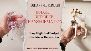 Christmas Dollar Tree Reindeer Transformation [upl. by Locke271]