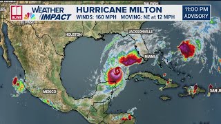 Hurricane Milton barreling toward Florida  Full track [upl. by Orsini]