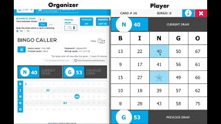 How to play a free virtual bingo game with virtual cards with Bingo Maker [upl. by Niggem]