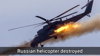 Moment Russian Helicopters Shot Down [upl. by Asirram546]