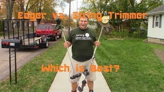 Edger vs String Trimmer  Which One is Better for Edging [upl. by Nolyat965]