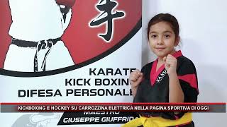 KICKBOXING E HOCKEY SU CARROZZINA ELETTRICA NELLA PAGINA SPORTIVA DI OGGI [upl. by Yoshio]