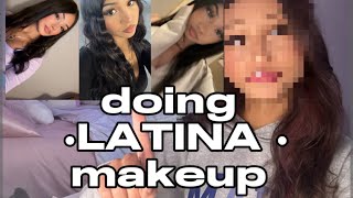 DOING THE VIRAL LATINA MAKEUP 🤩 [upl. by Wattenberg381]