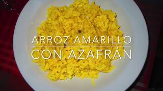 Arroz amarillo con azafrán en español [upl. by Nahbois]