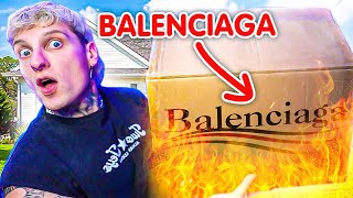 COMPRÉ Ropa Balenciaga para QUEMARLA REAL 🔥🤑 [upl. by Laise]