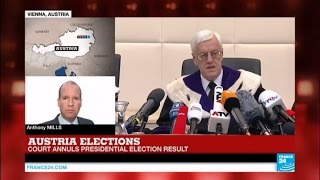 Austria elections court annuls presidential election result [upl. by Asyle399]