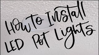 How To Install Pot Lights  Easily Replace An LED Pot Light [upl. by Asim]