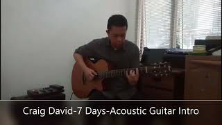 Craig David  7 Days Accoustic Guitar Intro [upl. by Ettelocin]