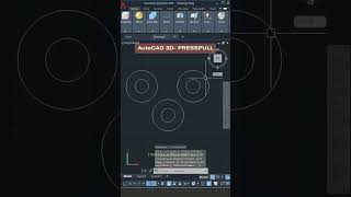 PRESSPULL Command  AutoCAD 3D shorts autocad architecture civilengineering tutorial [upl. by Marsland]