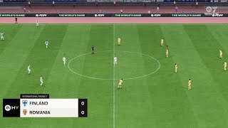 Finland U19 vs Romania U19 09092024 U19 Friendly EA FC 24 [upl. by Suravat]