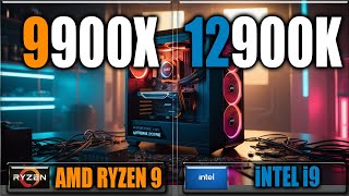 9900X vs 12900K Benchmarks  Gaming Benchmarks  Applications Tests [upl. by Tyre]