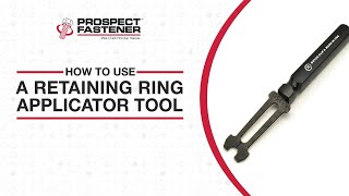 How to Use a Retaining Ring Applicator Tool [upl. by Fritze461]