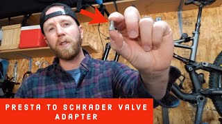 How to Use a Presta to Schrader Valve Adapter and Why Presta Is Better [upl. by Vachil630]