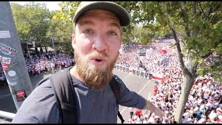 I went to VfB Stuttgarts FIRST HOME GAME and Karawane full day vlog Bad Cannstatt Germany [upl. by Ashwell154]