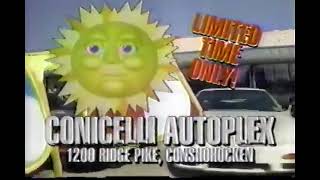 1994 Conicelli Autoplex Commercial Conshohocken WCAU Channel 10 Late Show 10194 [upl. by Hanikas148]