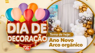 Dia de Decoração Ano Novo – Arco orgânico Balões São Roque [upl. by Marnie938]