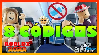 Nuevos códigos ✈️ 8 CODIGOS de CABIN CREW SIMULATOR ✈️ Junio 2022 ✈️ Codes Roblox ✈️ EMiLiOR [upl. by Ianteen84]