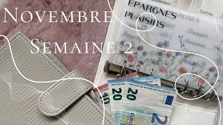 ENVELOPPES BUDGET Bilan semaine 2 novembre [upl. by Ardnossac]