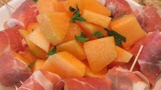 Prosciutto Wrapped Melon With A Twist [upl. by Ycniuq]