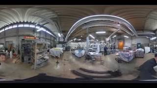 小松印刷グループ株式会社 本社工場 360°パノラマ動画紹介 [upl. by Nosyrb697]