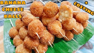 Sub BANANA CHEESE BALLS  Negosyo Sa Maliit Na Puhunan  Complete With Tips And Costing [upl. by Nalyad]