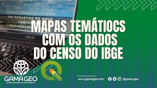 Como gerar mapas temáticos com os dados da tabela de atributos no QGIS com os dados do Censo IBGE [upl. by Farrel]