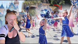 BOTH of my daughters asked to DANCE in the Disneyland Parade EMOTIONAL [upl. by Ginder]