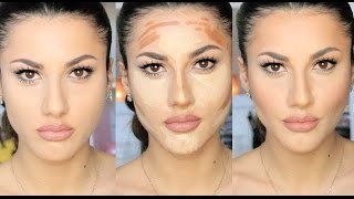 Makyajla Yüz İnceltme CONTOUR amp HIGHLIGHT [upl. by Hgielrebma]