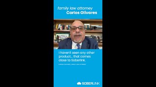 Carlos Olivares Family Law Attorney Recommends Soberlink in Parenting Time Cases [upl. by Yrelbmik]