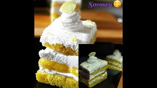 Lemon pastry recipe  Eggless amp Without oven  Savoury World [upl. by Zoila]