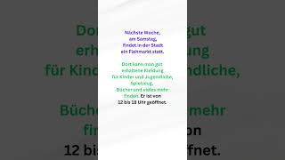 Einladung zum Flohmarkt nächste Woche – Brief an eine Freundin B1 Brief schreiben briefschreiben [upl. by Amsirp]