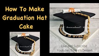 How To Make Graduation Hat Cake  Toga Cake  Cake Decorating Idea [upl. by Arrim]