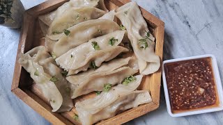 Pan Fried Chicken Dumplings recipe by cooking confession [upl. by Noiro164]