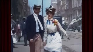 New York c1899 Restored To Life in Amazing Footage [upl. by Grady330]