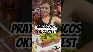 Comidas típicas na Oktoberfest Blumenau oktoberfest oktoberfest2024 [upl. by Ecyak]