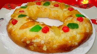 ROSCO O ROSCÓN DE REYES RECETA FÁCIL Y CASERA  ESPECIAL DE REYES 2017 [upl. by Pani]