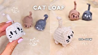 Crochet Cat Tutorial For Beginners🐱Amigurumi Cat Loaf Tutorial [upl. by Tima]