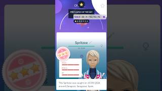 Caught Spritzee pokemon with 100 iv pokemongo spoof pokemongame short [upl. by Skiest]