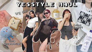 Summers HOTTEST YesStyle haul yet Hit or Miss try on outfits and Korean skincare musts [upl. by Eltsirhc]